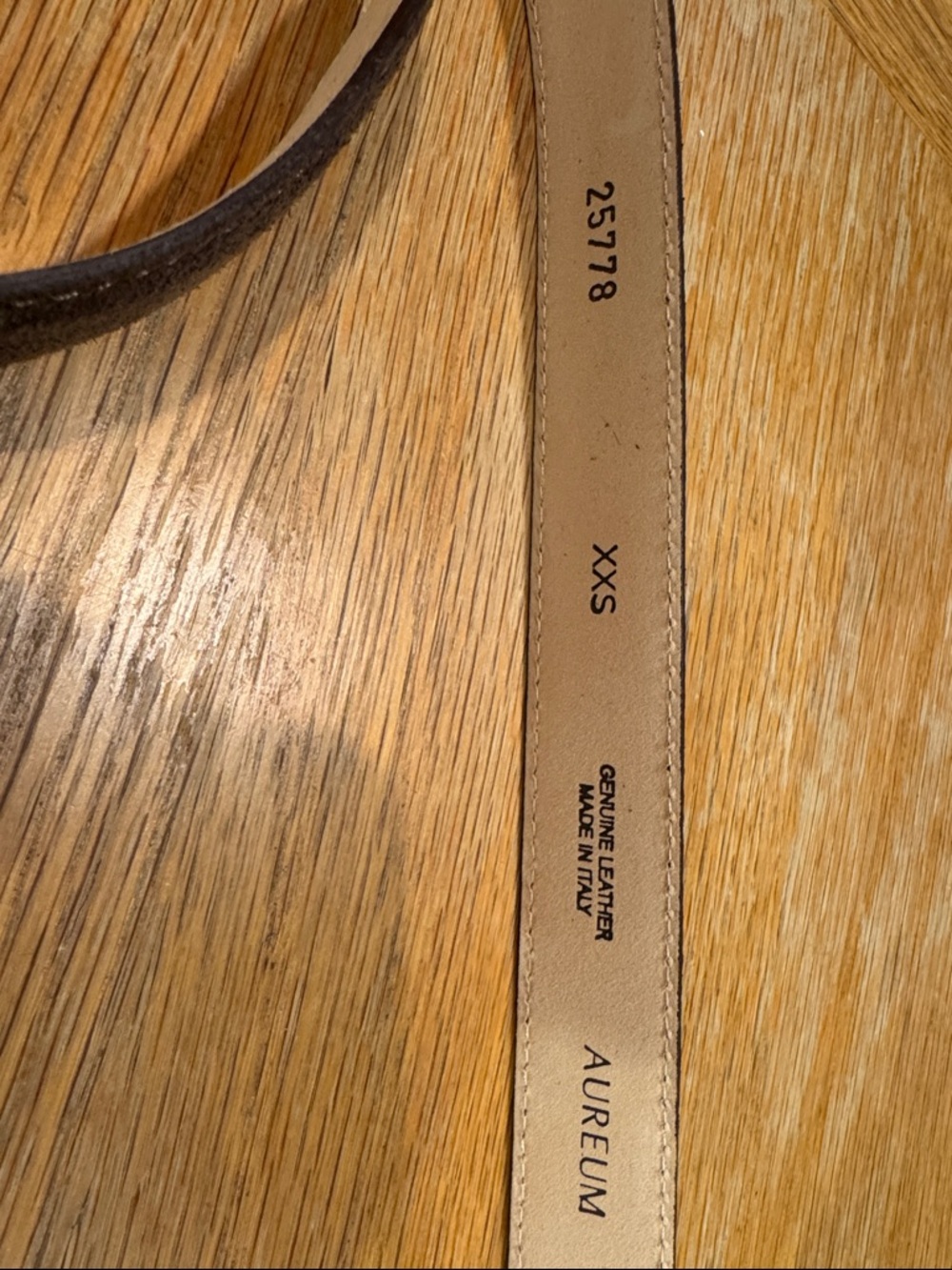 AUREUM No 10 Brown Suede Belt with Silver Buckle - Picture 5 of 5